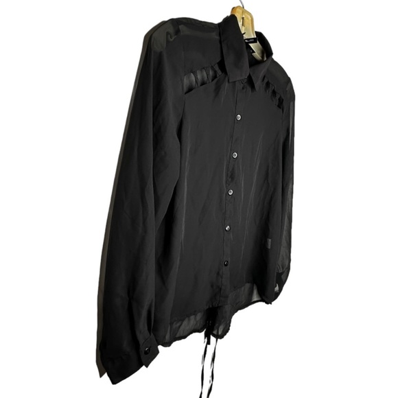 Ali & Kris Black Sheer Blouse - Picture 2 of 5